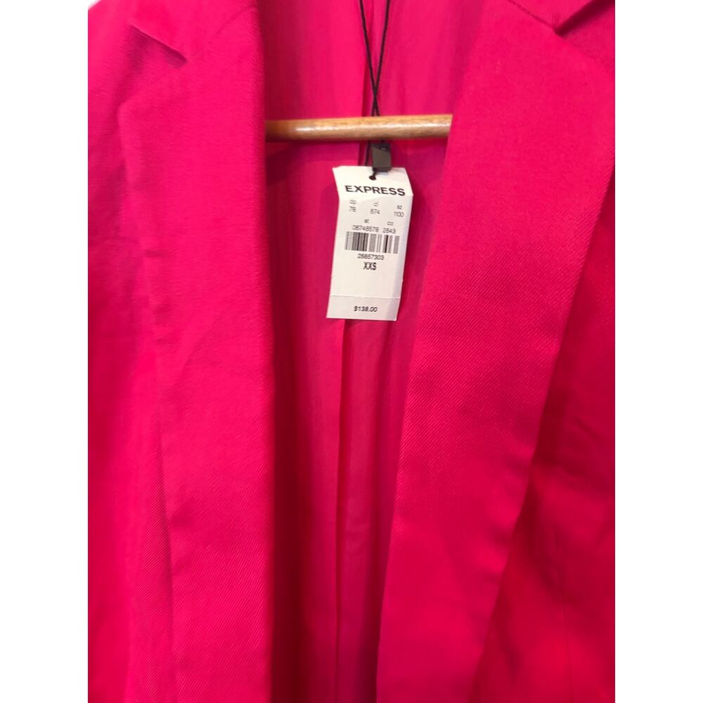 Express Hot Pink Blazer Size XXS - Picture 5 of 6